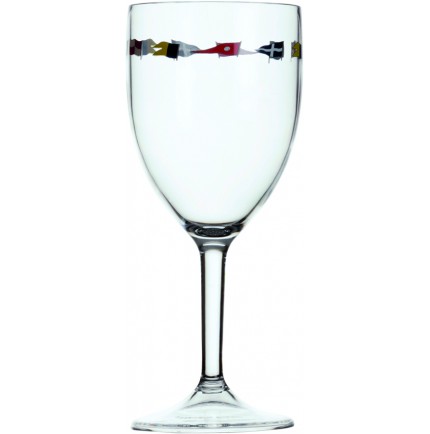 6 verres à vin motif drapeaux 6 verres à vin motif drapeaux