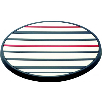 6 sous-verres antidérapants à rayures 6 sous-verres antidérapants à rayures