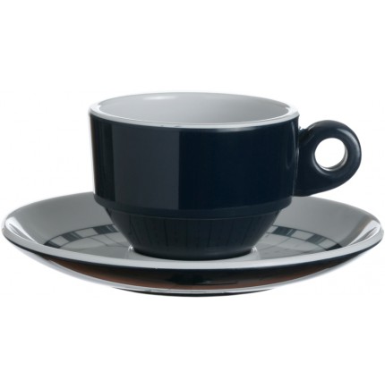 6 tasses et sous-tasses à café bleues marine 6 tasses et sous-tasses à café bleues marine