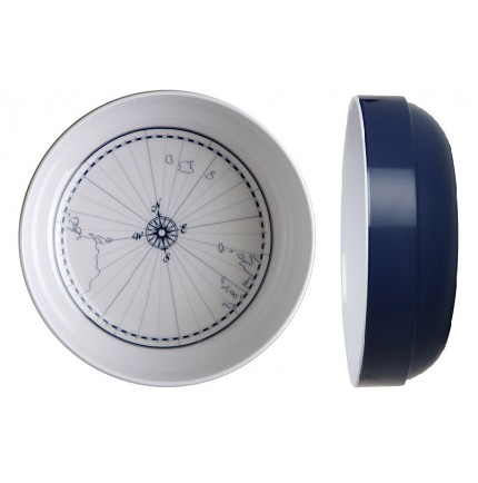 6 bols bleus marine et blanc pour bateau - "COLUMBUS" 6 bols bleus marine et blanc pour bateau - "COLUMBUS"