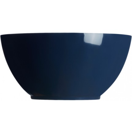 Saladier bleu + couverts blancs à motifs nautique Saladier bleu + couverts blancs à motifs nautique