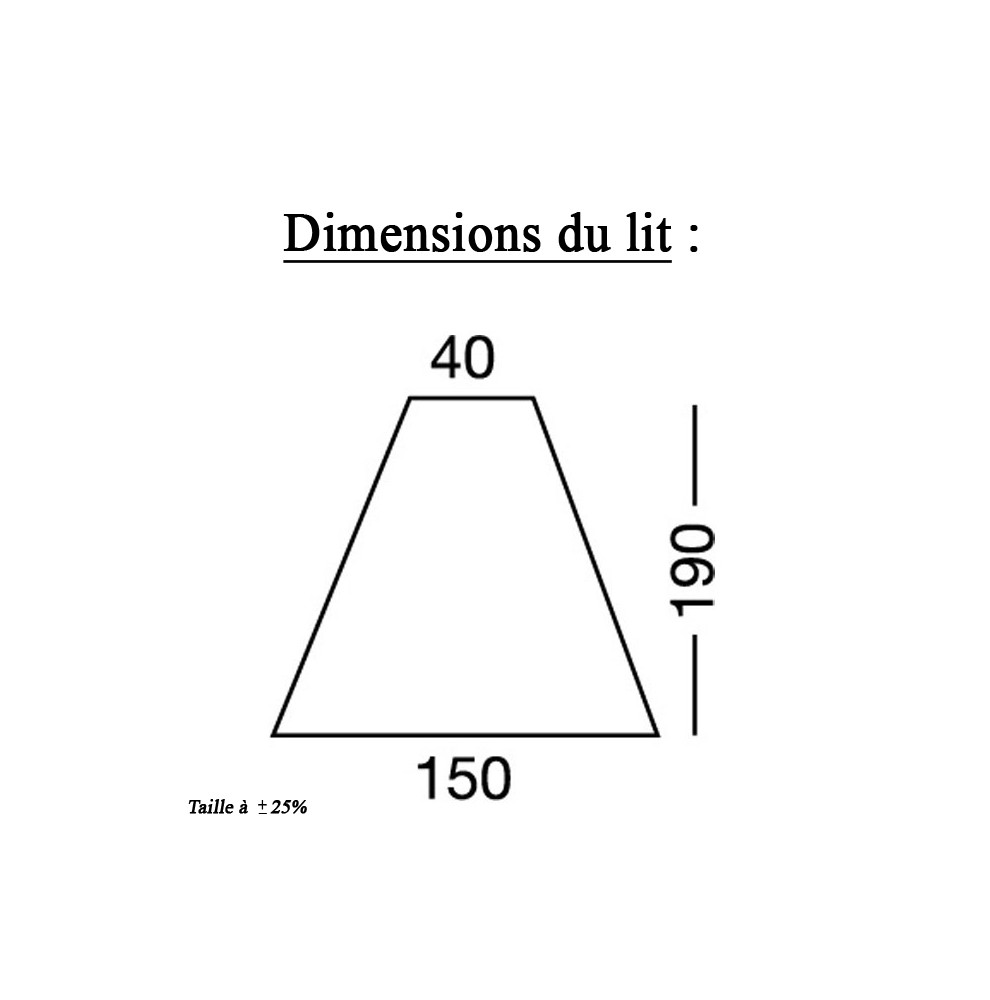 Drap housse élastique de bateau lit triangle avant