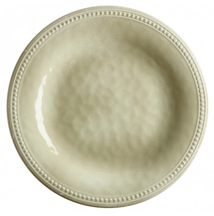6 assiettes plates effet terre cuite contour perlé - "HARMONY" 6 assiettes plates effet terre cuite contour perlé - "HARMONY"