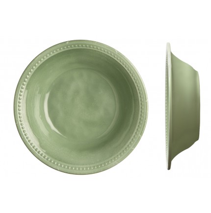 6 assiettes creuses perlées couleur menthe 6 assiettes creuses perlées couleur menthe