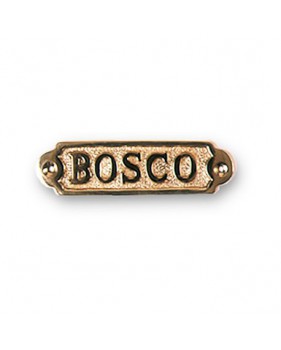 Plaque décorative en laiton "BOSCO"