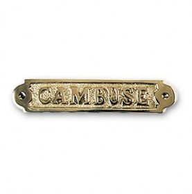 Plaque décorative en laiton " CAMBUSE "
