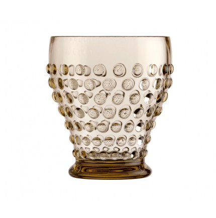 Ensemble de 6 verres à eau transparents tons beige Ensemble de 6 verres à eau transparents tons beige
