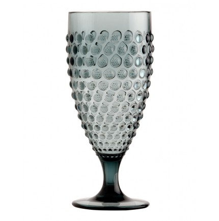 Set de 6 verres à vin transparents gris foncé Set de 6 verres à vin transparents gris foncé