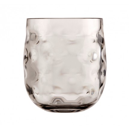 Set de 6 verres à eau transparents marron Set de 6 verres à eau transparents marron