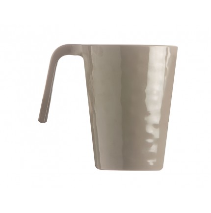 Service de 6 mugs beige avec effet martelé Service de 6 mugs beige avec effet martelé