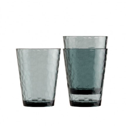 Service de 12 verres à eau effet martelé pour bateau Service de 12 verres à eau effet martelé pour bateau
