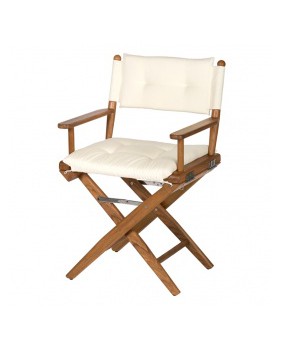 chaise pliante régisseur en tech couleur crème