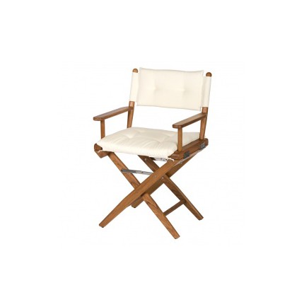 chaise pliante régisseur en tech couleur crème