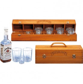 Coffret élégant de verres à whisky "Captains bar'"