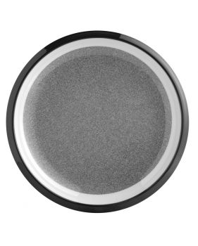 Assiette plate en mélamine antidérapant ton granite Ø 24,5cm