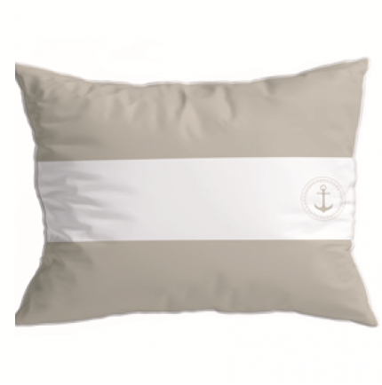 coussin rectangulaire imperméable rayés blancs et beige coussin rectangulaire imperméable rayés blancs et beige