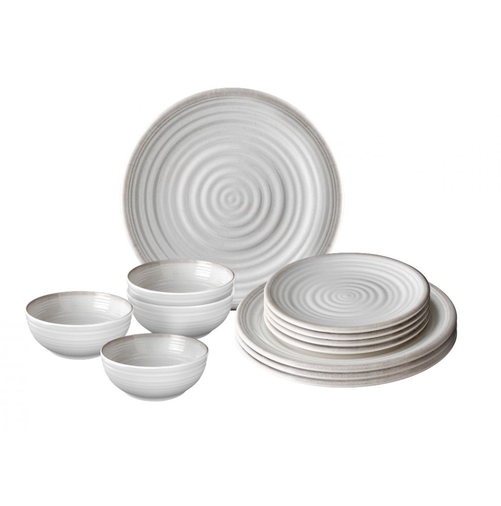 Fourchettes et Cuillères Vaisselle Légère Réutilisable pour Cuisine 24 Pièces Set de Vaisselle en Paille de Blé Baguettes Tasses Vaisselle Incassable Comprenant Bols Assiettes 