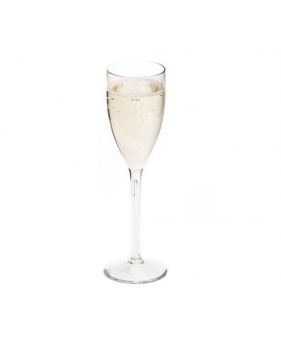 1 flûte à champagne en mélamine transparente 20 cm