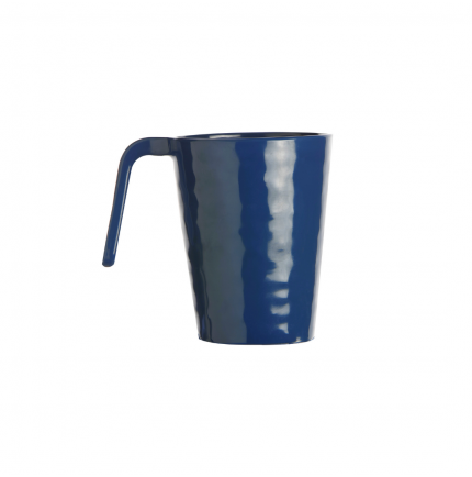 6 mugs bleu profond en mélamine martelé hauteur 10.5 cm 6 mugs bleu profond en mélamine martelé hauteur 10.5 cm
