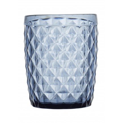 6 verres à eau couleur bleu - style "Graphique" 6 verres à eau couleur bleu - style "Graphique"