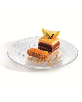 Assiette à dessert en verre trempé haute résistance Ø 19cm