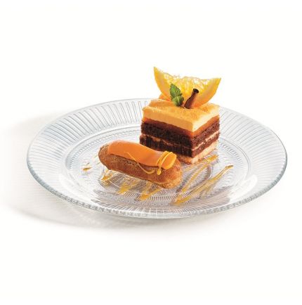 Assiette à dessert en verre trempé haute résistance Ø 19cm