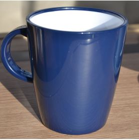 1 mug incassable en mélamine 30cl - 5 coloris