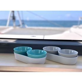 Lot 3 pièces snacking - Turquoise ou beige - 