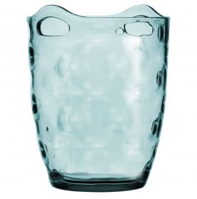 Seau à glace transparent bleuté