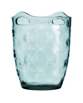 Seau à glace transparent bleuté