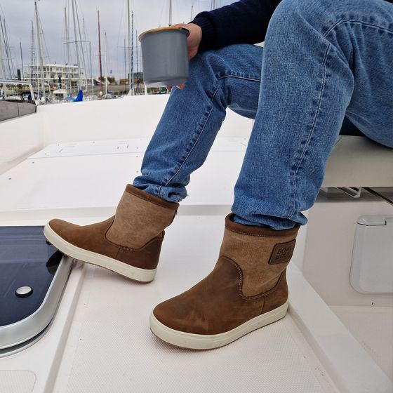 Bottes basses marron Boat Boot – Style et confort pour la mer et la ville