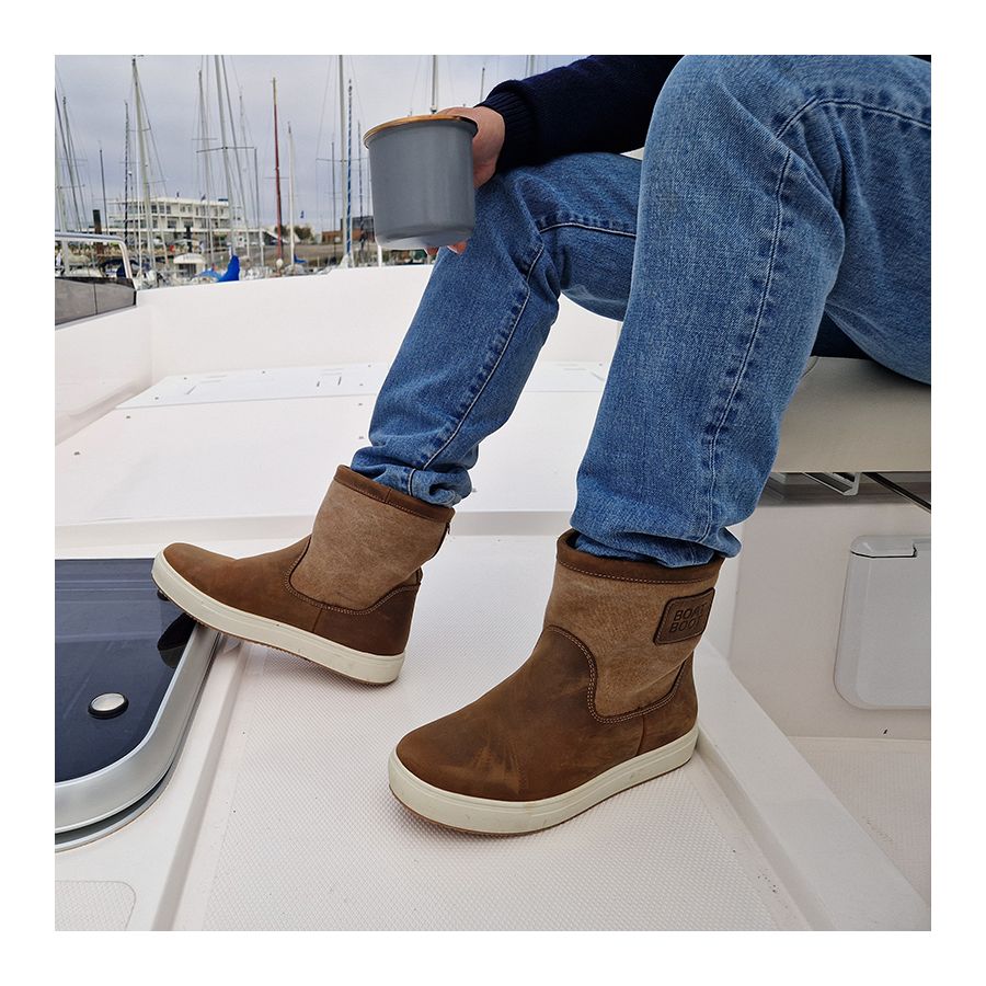 Bottes basses marron Boat Boot – Style et confort pour la mer et la ville