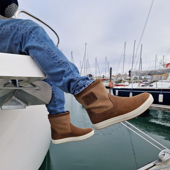 Bottes basses marron Boat Boot – Style et confort pour la mer et la ville