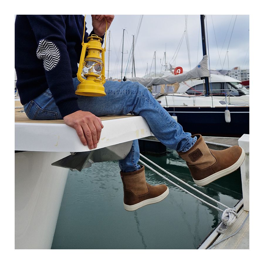 Bottes basses marron Boat Boot – Style et confort pour la mer et la ville