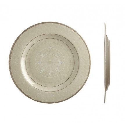 Assiettes à dessert marine beige Assiettes à dessert marine beige