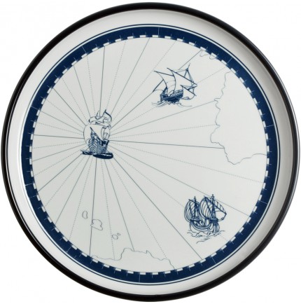Assiettes plates à motifs bateaux - "COLUMBUS" Assiettes plates à motifs bateaux - "COLUMBUS"